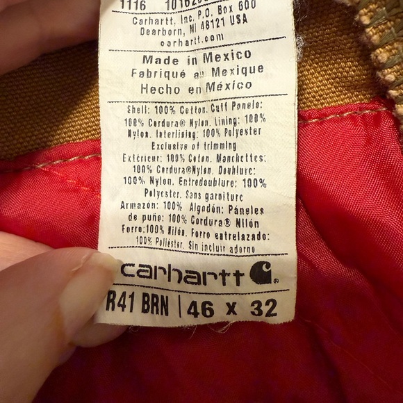 Carhartt Tan Bib Overalls - Picture 5 of 9